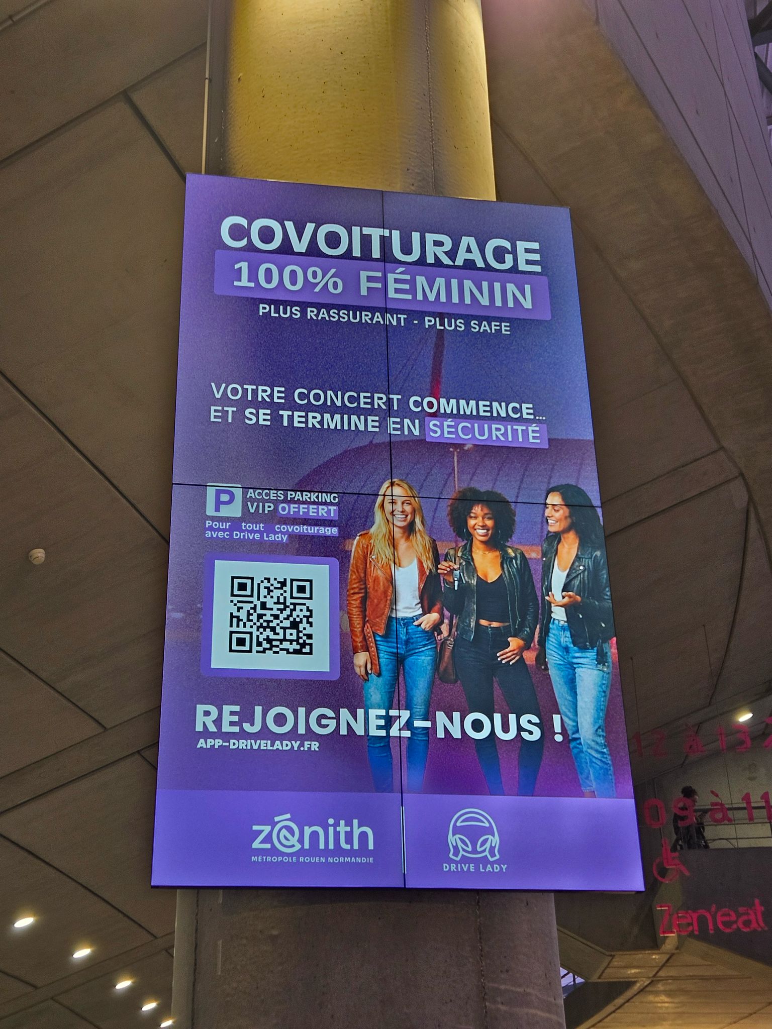Affiche Drive Lady au Zénith Métropole Rouen Normandie