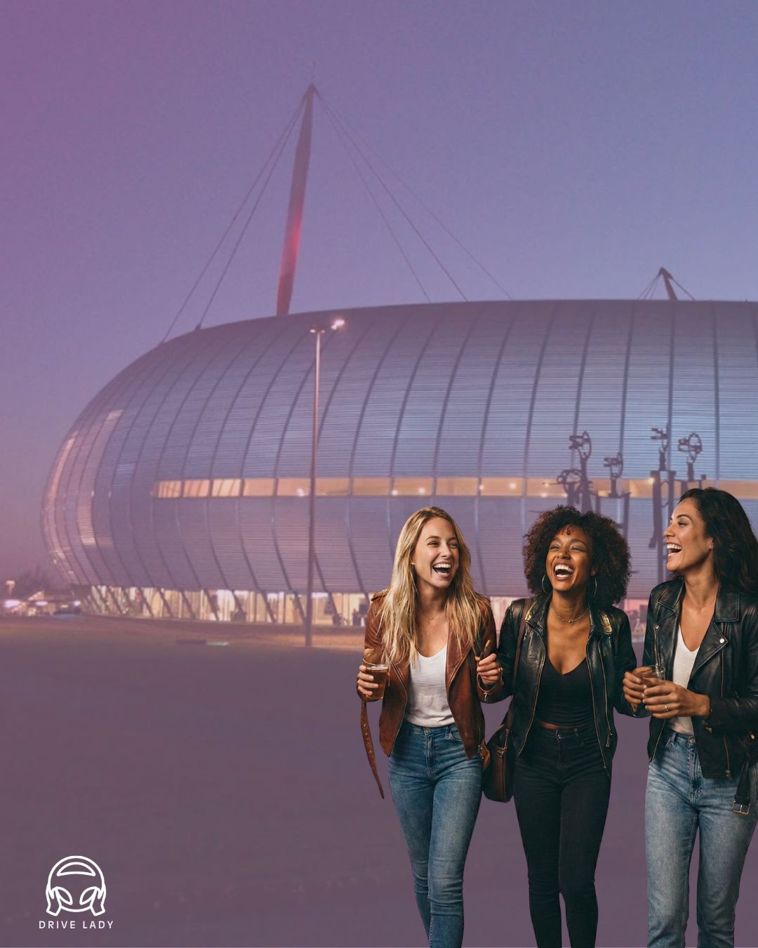 Femmes devant un lieu événementiel après une soirée